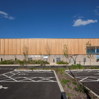 Colchester Sports Hub timber cladding LR
