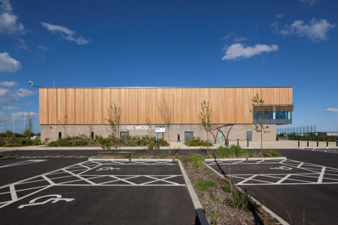 Colchester Sports Hub timber cladding LR